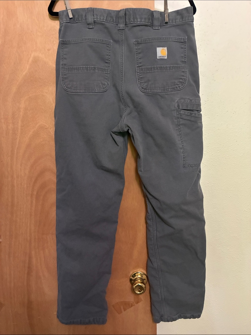 Carhartt canvas knit lined work pants - Picture 2 of 6